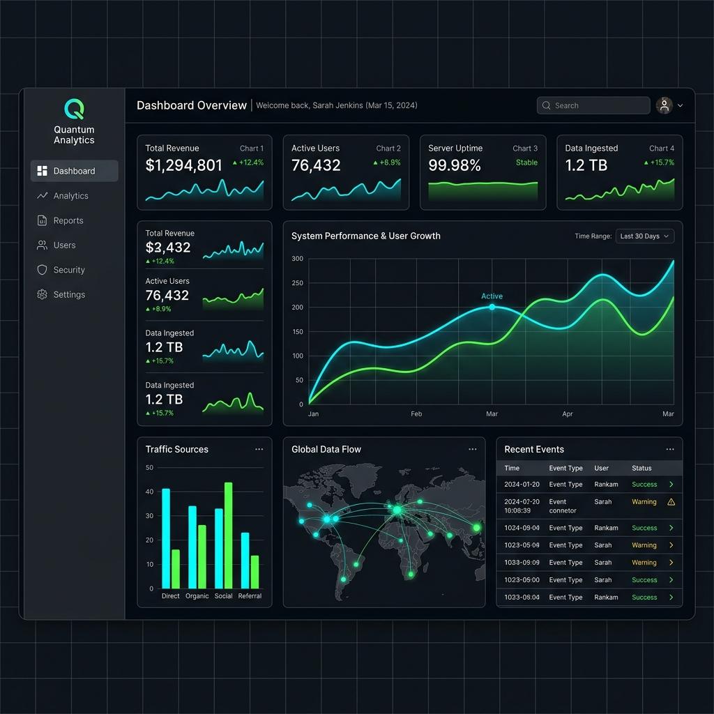 Fintech Dashboard UI